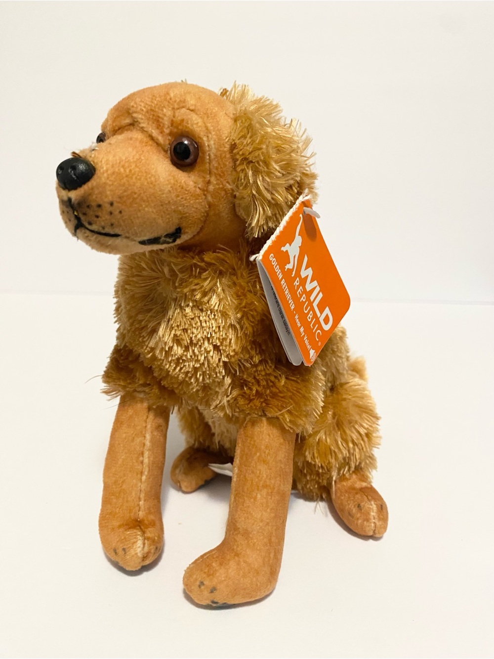 Wild Republic Golden Retriever Puppy Dog Plush 6” Stuffed Animal Realistic Toy
